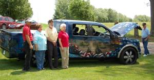 Ken Perry, Fay, VFW,Andy, Freedome truck 2
